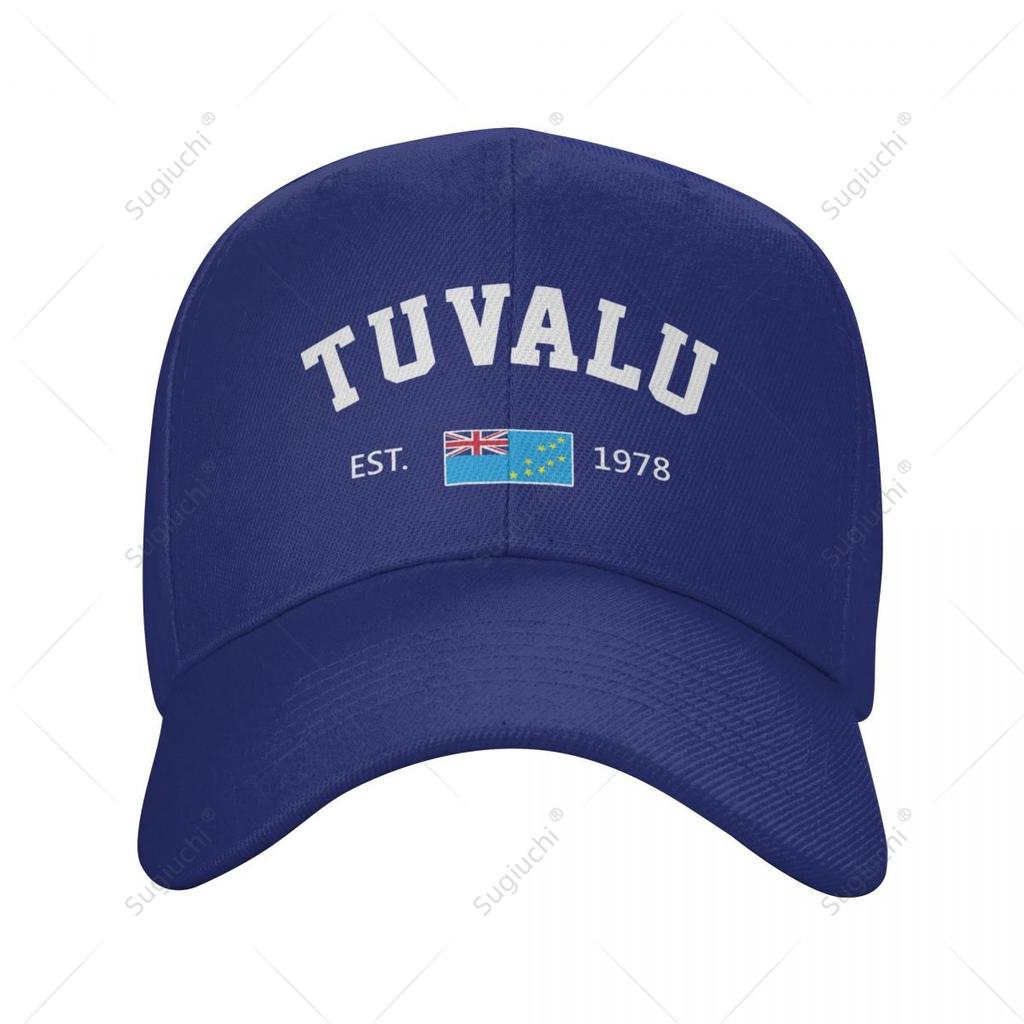 Unisex Baseball Cap Tuvalu EST Independence Day Wild Sun Shade Peaked Adjustable Outdoor Caps for Unisex Women