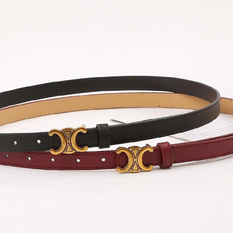 Stylish Women's Belt Waist Decoration with Sophisticated Double Half Arc Buckle for Contemporary Fashion Lady Girls