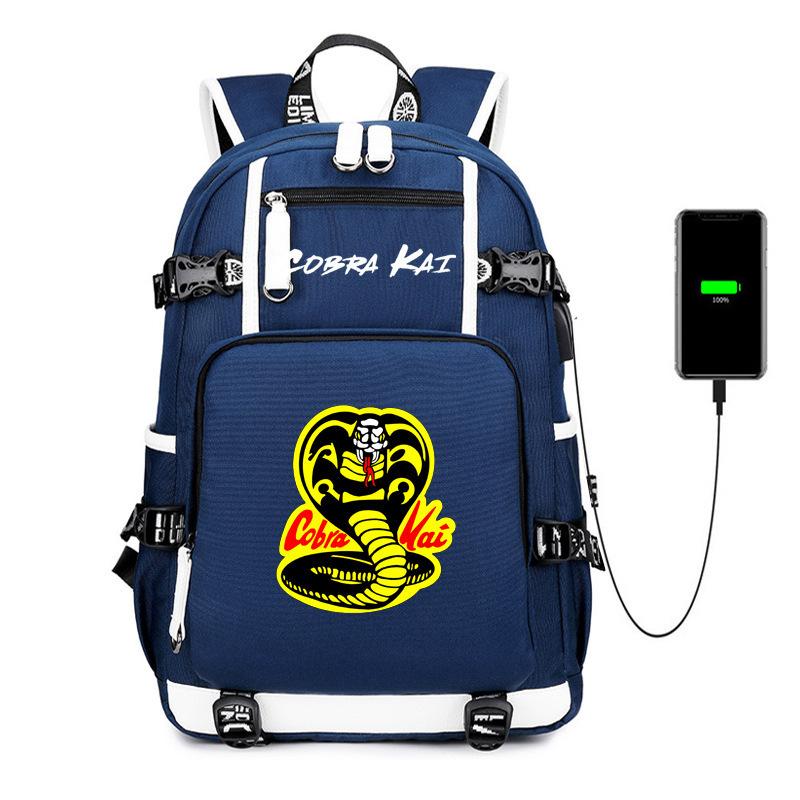 

Американская драма принт кобры USB школьный рюкзак для подростков студентов для мужчин и женщин дорожный рюкзак для отдыха большой вместимости 47CMX30CMX15CM