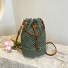 This Year's Popular Woven Bag Women's Large-capacity 2025 New Niche Versatile Seaside Vacation Messenger Bucket Bag