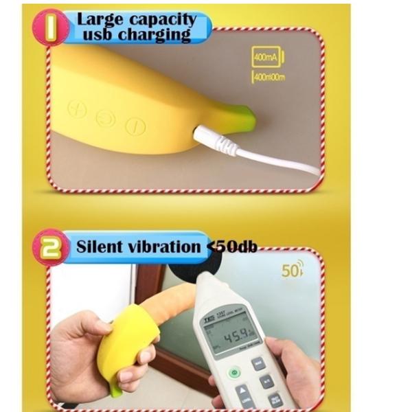 Banana Vibrator Female Masturbation Device Charging Electric Vibrator