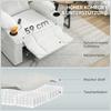 Electric Recliner Chair, USB Port, Footrest, Cup Holders, 94 x 90 x 105 cm, Cream