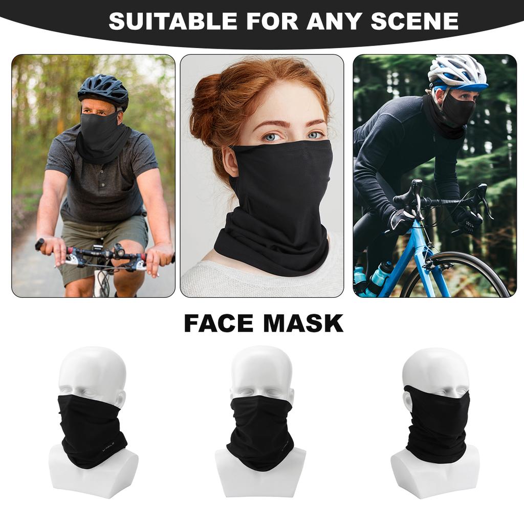UV Protection Ice Silk Mask Breathable Quick Dry Cycling Face Cover Neck Wrap Running Hiking Elastic Ear Bandana Face Scarf