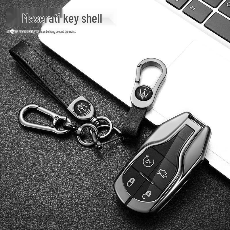 Maserati Key Case for Levante/Ghibli: Premium Men's Modified Shell Bag