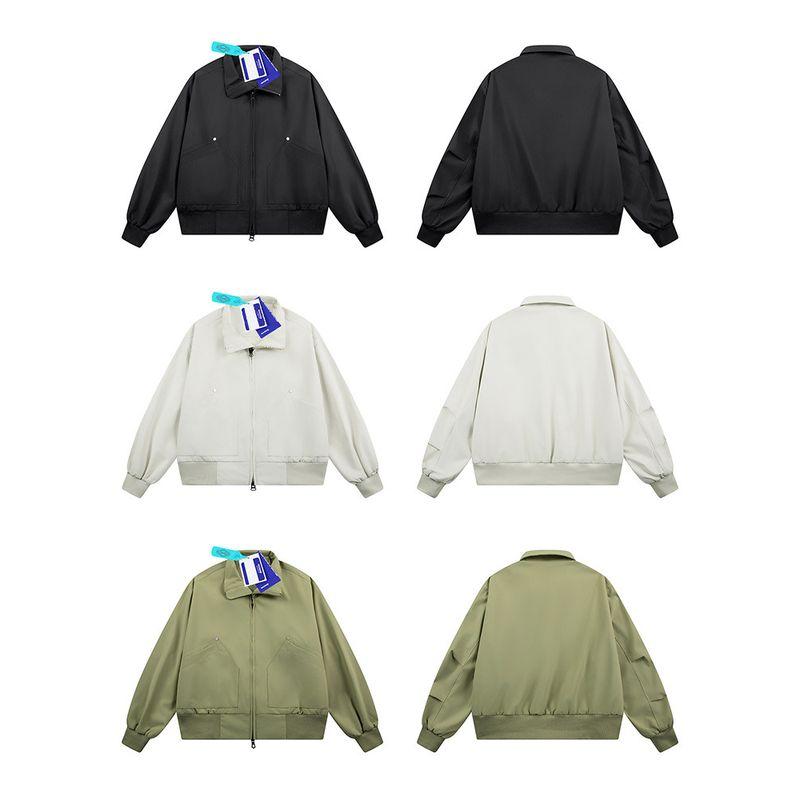 Wassup American Retro Simple Solid Color Versatile Jacket for Men and Women, Short Style for Spring and Autumn, Cool High Street Stand Collar Coat