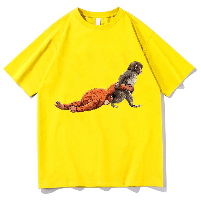 High Quality Cotton Vintage Punch Monkey T Shirts Women Unisex Fashion Casual Aesthetic Harajuku TShirt Short Sleeve Streetwear