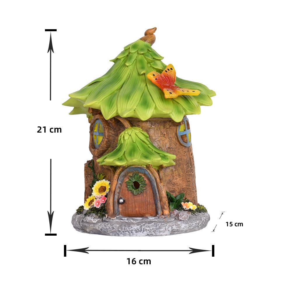 Waterproof Solar Fairy Tale Garden Night Light - Creative Resin Ornament