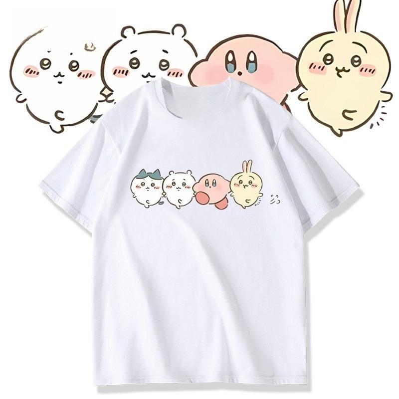 2026 Chiikawa X Kirby T-Shirt — Comfortable and Breathable; Blending "Insta-style" and Y2K Aesthetics
