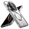 Detachable Case For Huawei Mate 60 70 Pro Translucent Frosted Magsafe Removable Backboard Metal Bumper Grip Cover