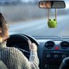 Car Mirror Hanging Ornament, Handmade Crochet Swinging Frog Auto Rear View Mirror Pendant Accessories, Cute Vehicle Interior Dangle Charm Decoration,