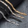 Vinterly Health Energy Bracelet Male Cross Stainless Steel Magnetic Gold-color Chain Link Metal Jewelry for Men Waterproof