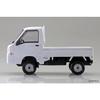 Aoshima Bunka Kyozai 1/32 Scale Rakupla Snap Kit No.05-FW Subaru Sambar Truck Frost White Pre-Colored Plastic Model Kit (Car)