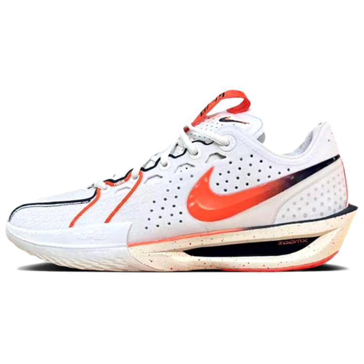 Nike Air Zoom GT Cut 3 CBHL Men Sneakers White Siren-Red Black IB8870-191