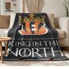 Cincinnati Bengals Soft and comfortable flannel Suitable for sofas living rooms outdoor camping travel and also makes a great anniversary gif