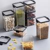 Transparent Food Storage Containers Kitchen Storage Airtight Cans Plastic Storage Boxes Stackable Food Storage Boxes