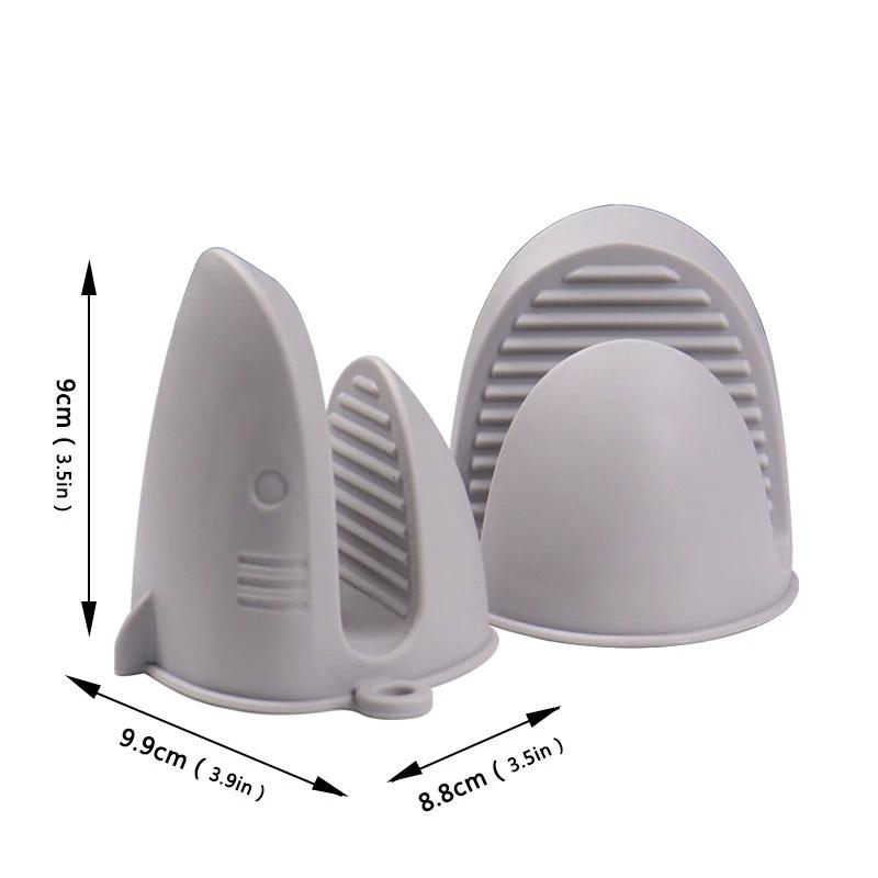 Shark Shaped Silicone Insulated Glove Anti Slip Thickened Scalding Device Silicone Oven Mitts Heat Resistant Cooking Pinch Grips