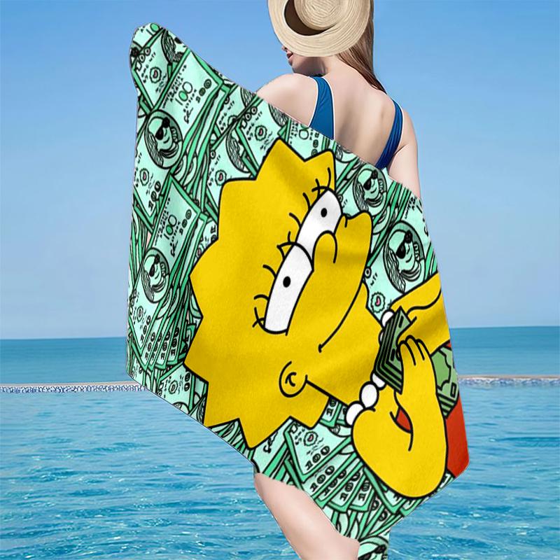 Yellow Family Portrait Beach Towel, Super Soft Microfiber, Gift for Her/Him, Birthday, for Pool, Beach, Travel, Home Decor Fan gifts