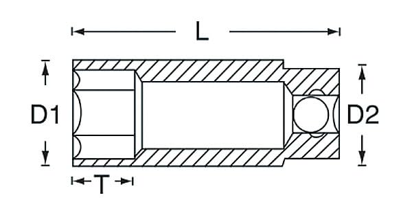 SIGNET Drive Deep Socket 11207 1/4 3/8"