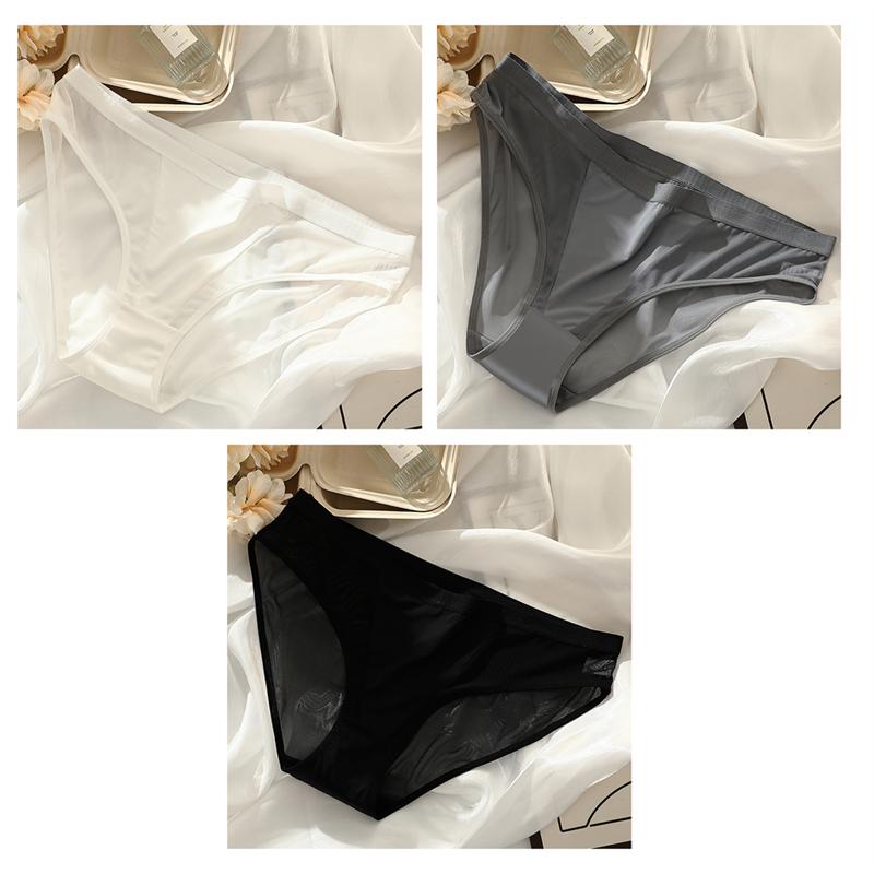 3 PZ Culotte da Donna Taglia Forte Rete Trasparente Bikini Slip Trasparenti Biancheria Intima da Donna Vestibilità 35-100kg