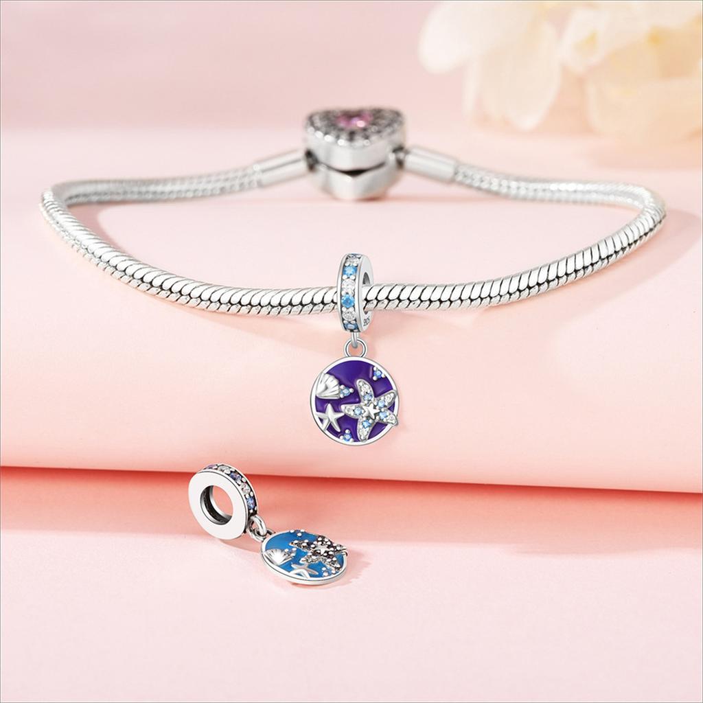 Copper Temperature Change Color Series Pendant Charms Beads Fit Original Wear Bracelets Diy Jewelry Accessory