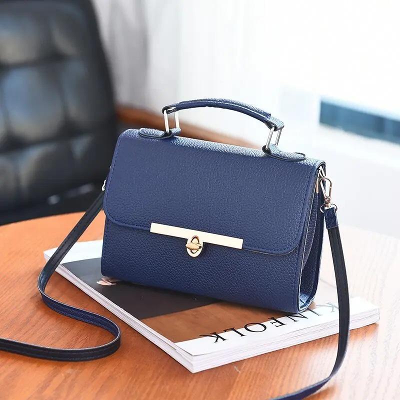 WTEMPO Brand Trendy Fashion Locking Square Bag Hundred Casual Crossbody Bag Shopping Commuting Shoulder Bags