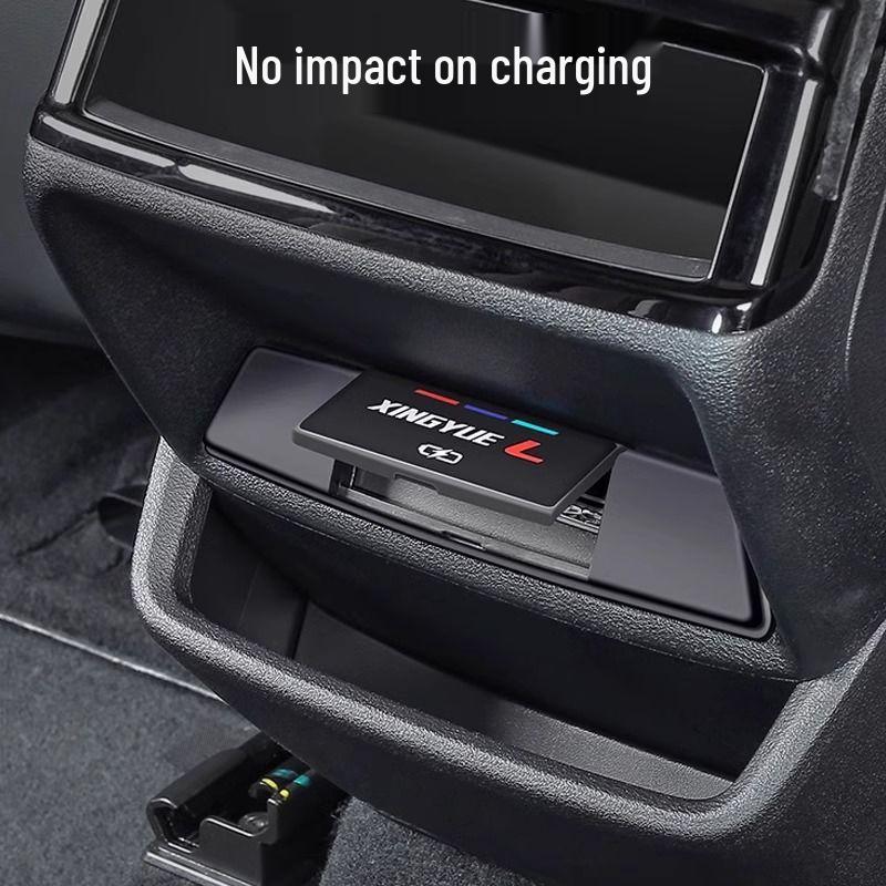 Geely Xingyue L Rear USB Port Protective Cover - Waterproof & Dustproof Interior Accessory