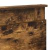 Headboard with Smoked Oak Finish 200 Cm Engineered Wood