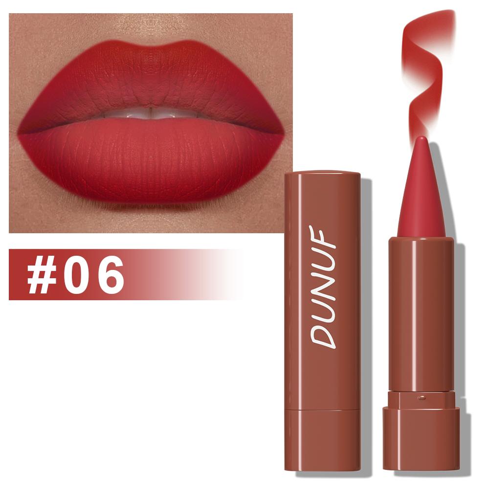 Gradient Lip Liner Pen with Matte Velvet Finish Smooth Application Lipstick for Defined and Elegant Lips
