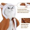 Funny Cat Christmas Season Costume Santa Claus Cosplay Pet Christmas Season Cape Dress Up Clothes Warm Red Scarf Cloak With Hat Pet Accessories