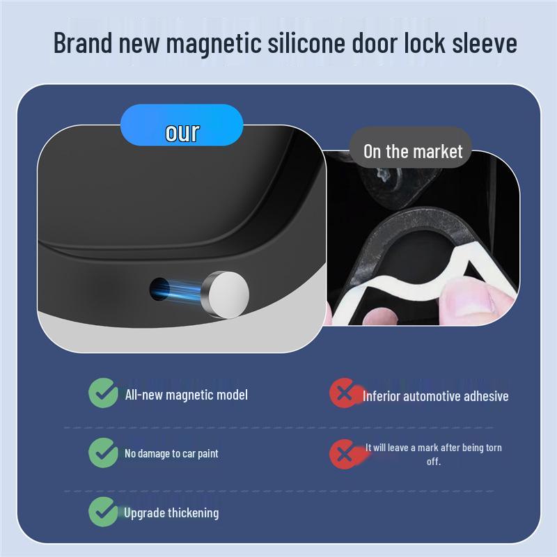 Zeekr Car Door Lock Buckle Protection Pad - Silent Anti-collision Rubber Sleeve