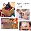 50pcs Kraft Paper Box Folding Box Square Tan 5.5x5.5x2.5cm