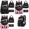 Stray Kids Backpack Lunch Bag Pencil Case Oxford Cloth Student Set For Daily Use