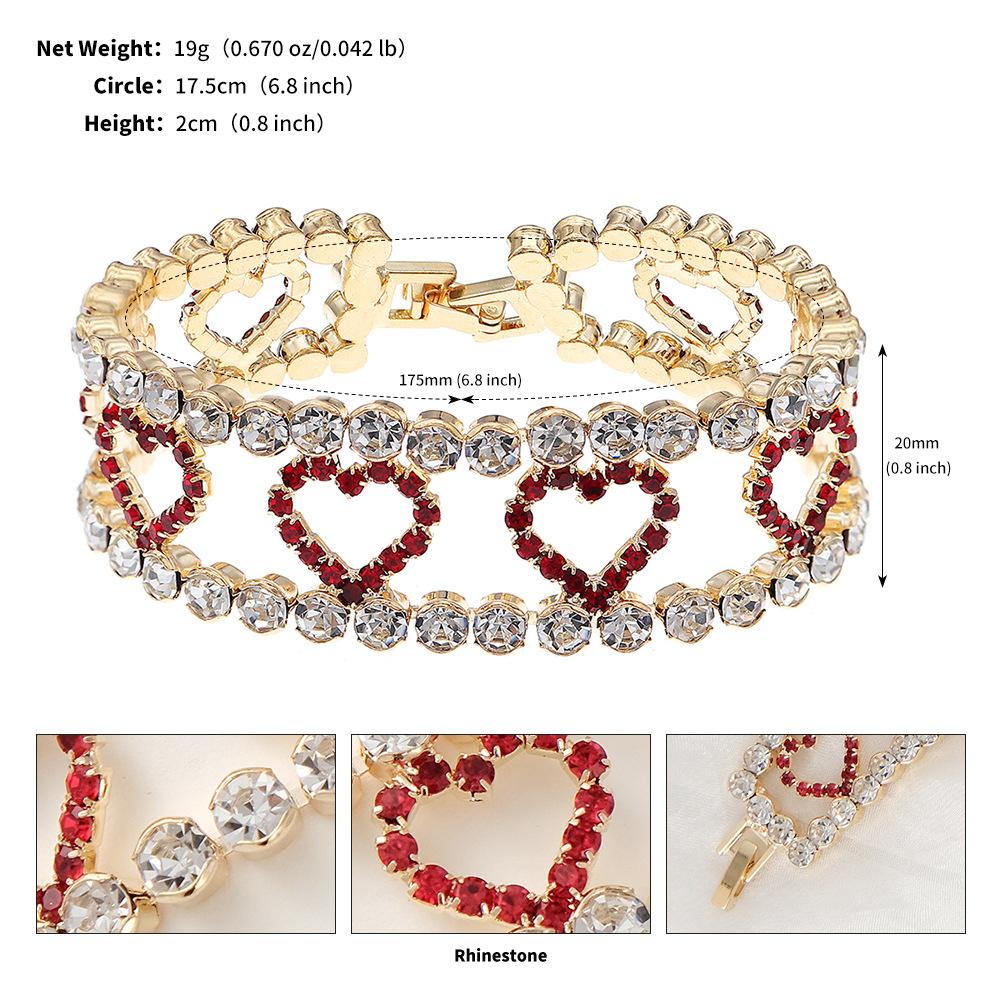 Luxury Rhinestone Pearl Wide Open Cuff Bracelet For Women Stylish Stretch Bangle Fashion Versatile Jewelry Gift