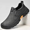 Fashion Men's Handmade Outdoor Hiking Shoes Fashion Soft Classic Driving Footwear Non-slip Walking Shoes Genuine Leather Casual Loafers