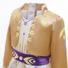 Girls Snow Queen 2 Royal Anna Costume Deluxe Princess Dress Frozen Role Playing Toddler Elsa 2 Elegant Frock Halloween Clothes