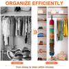 Stylish Hat Organizers Holder Rack for Closet Rod Easy Storage Hangers With 16 Large Clip for Baseball Golf Beanies