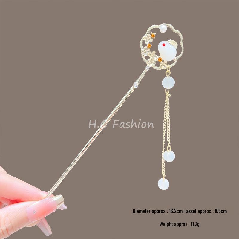 Cherry Blossom Tassel Hairpins: Elegant Hanfu Inspired Hair Accessories for Spring and Summer