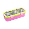 Eco Friendly Stainless Steel Lunch Box Removable Divided Lunch Box Travel Food Tray  Picnic