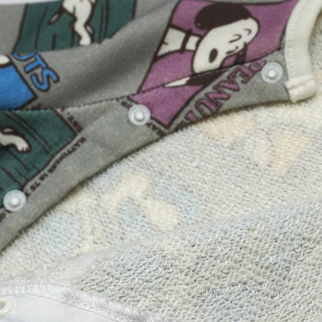 Takihyo Snoopy 75th Anniversary Art Front Baby Size 215151619 Coverall, Opening, Clothes, Charcoal, 70,