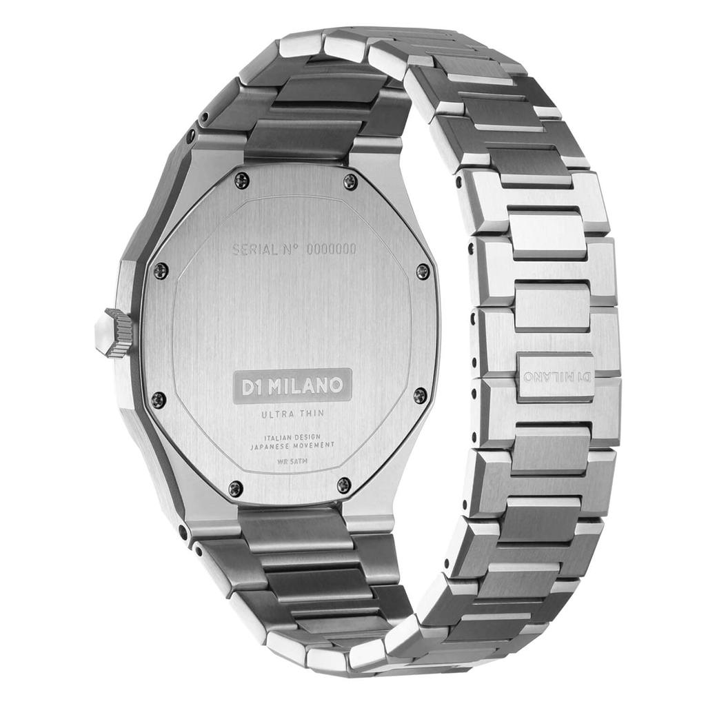 Authorized Distributor D1 Milano Watch UTBJ23 Ultra Thin Linen 40mm Stainless Steel Strap Silver [D1 MILANO] Men's [ULTRA THIN]