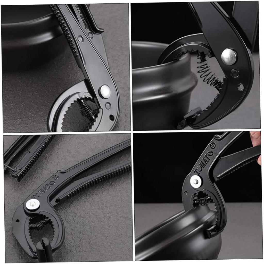 1pc Pot Holder Clamp Non-slip Bowl Gripper for Hot Cookware Anti-scalding Kitchen Utensil for Stone Pots and Plates