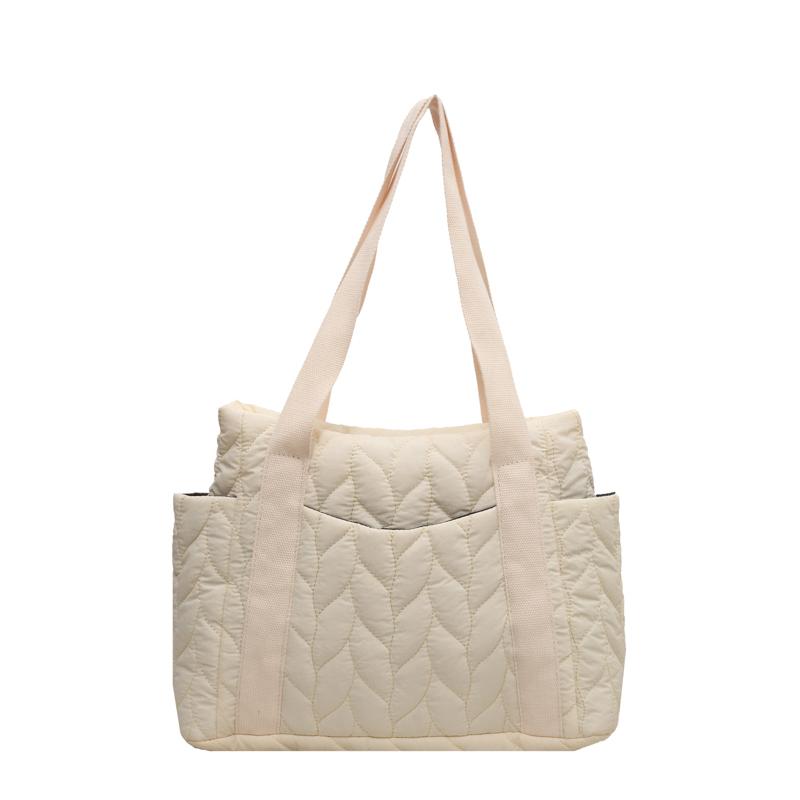 Quilted Tote Bags for Women Fashionable Multi-Color Large Capacity Shoulder Bags Versatile Casual Handbags