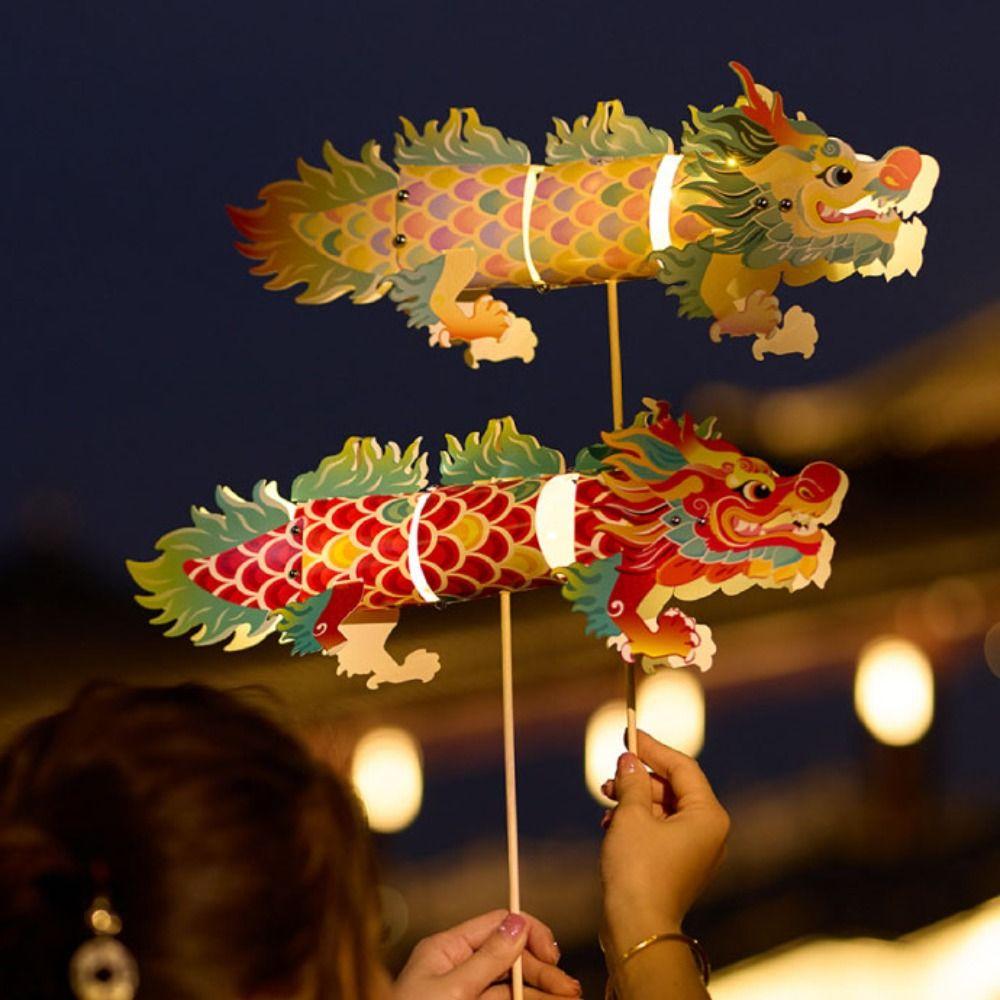 Glowing Lantern Making Material Flexible Spring Festival Dragon Decoration Lantern Festival