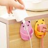 Věšák na nástrčné klíče s designem kresleného medvídka Držák na nástrčné klíče Samolepicí Držáky na zásuvky bez vrtání Organizér pro správu kabelů