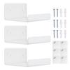 3Pcs Acrylic Wall Shelves Small Space Storage Shelves Easy Installation Versatile Bathroom Storage Racks