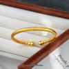 Gold-Plated Ethnic Style Golden Monkey Cudgel Openable Bracelet