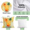 Summer Fruit Drinks Pattern Throw Pillow Cover Waist Cushion Cover Decor Home Decorative Pillowcase Outdoor Patio Supplies