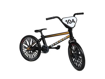 MIC DIG Figure Sports BMX Race Black Plastic Model Pre-painted