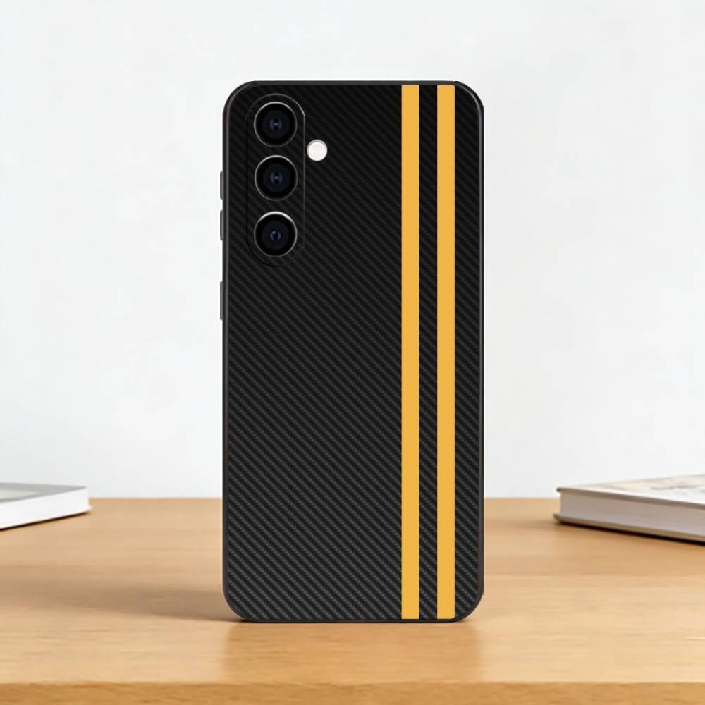Car Carbon F-fibre Phone Case For Samsung Galaxy A73,A72,A71,A70,A53,A52,A51,Soft Silicone Black Cover