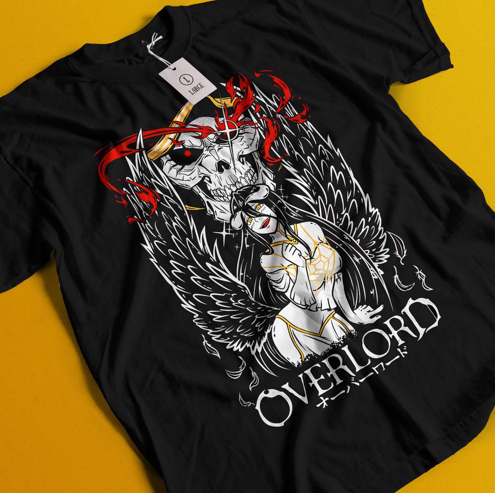 

Overlord T-Shirt Ainz Ooal Gown Shirt Albedo Shalltear Bloodfallen Tshirt Anime 4XL